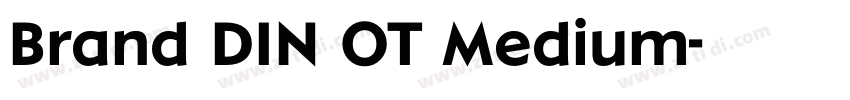 Brand DIN OT Medium字体转换